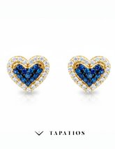Broquel corazón pavé